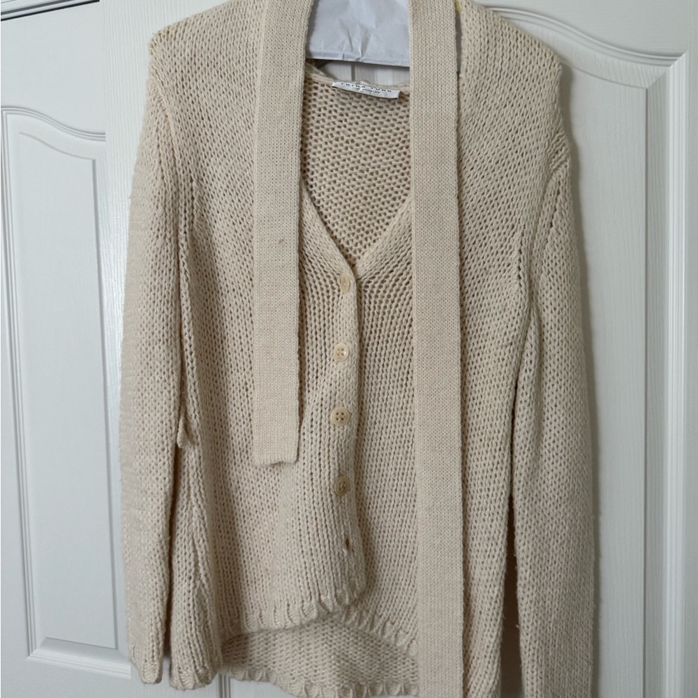 Trina Turk Cream Knit Sweater